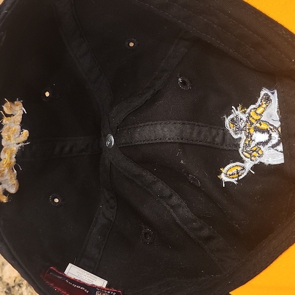 Pittsburgh Steelers Vintage Reebok Football Logo Yellow/Black‎ Hat Adjustable - Picture 4 of 5